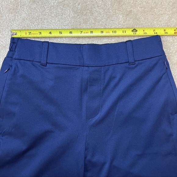 Lands’ End Blue Wide Leg Travel Pants Pockets Zip Women’s S 6–8 - Picture 12 of 16